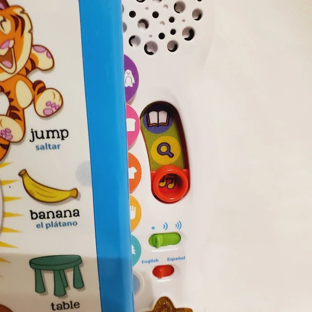 Leap Frog Learning Friends 100 Words Book English Spanish Works‎ See Video